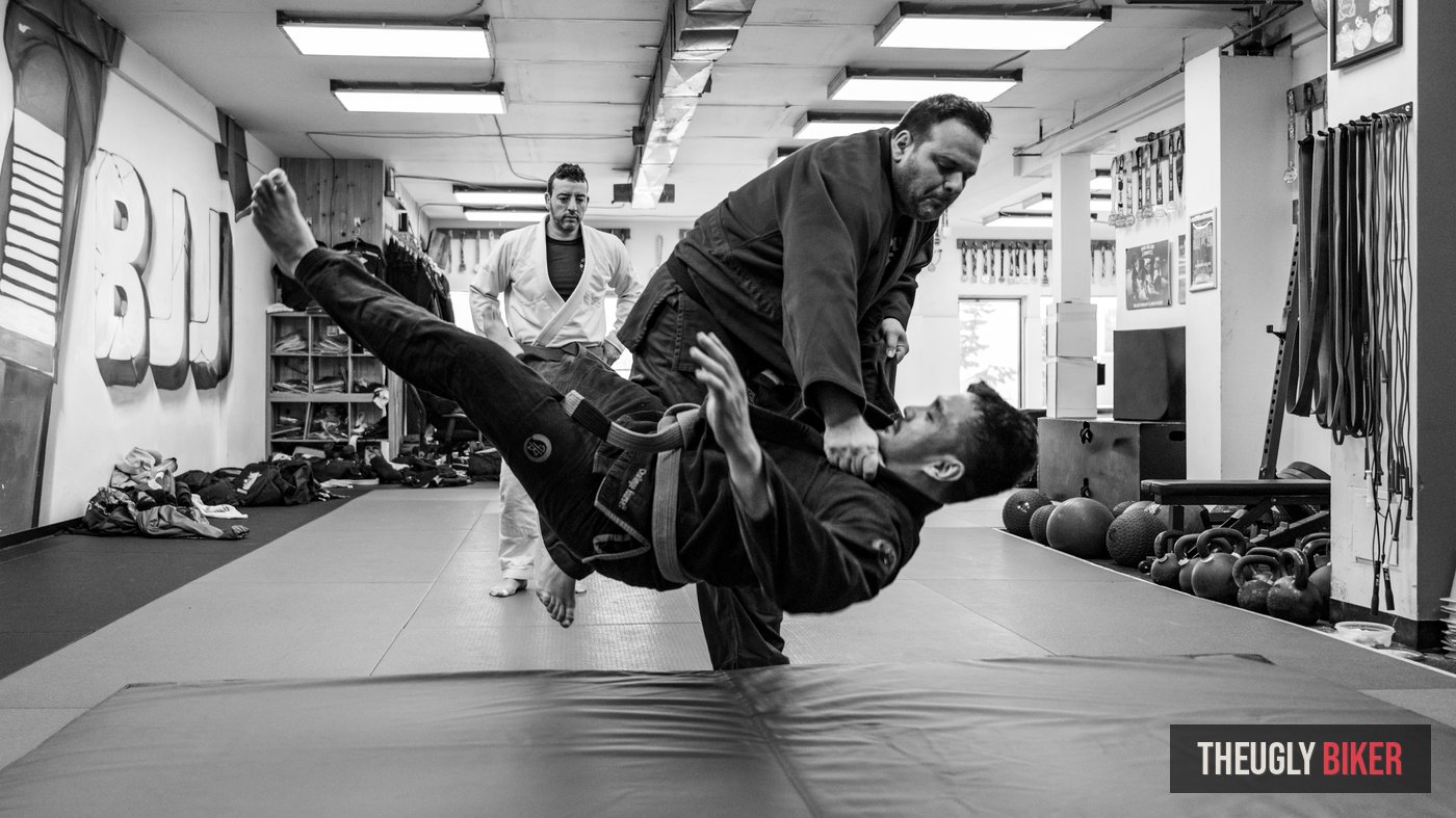 BJJ throw in gym